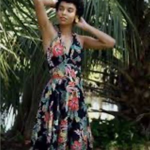 Trashy Diva Hawaiian Dream Helena Dress Maxi Tropical Tiki Size 12